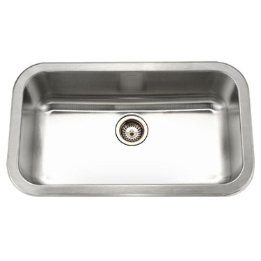Houzer Medallion Gourmet Series Undermount Stainless Steel Large Single Bowl Kitchen Sink Kitchen Sink - Undermount Houzer
